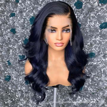 Wholesale Cheap Body Wave Raw Brazilian Virgin Human Hair Hd Full Transparent Lace Frontal Wig Lace Front Wig For Black Women